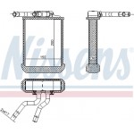 Nissens Εναλλάκτης θερμότητας, Θέρμανση Εσωτερικού Χώρου - 72045