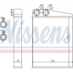 Nissens Εναλλάκτης θερμότητας, Θέρμανση Εσωτερικού Χώρου - 72046