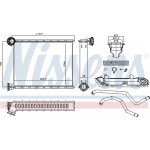 Nissens Εναλλάκτης θερμότητας, Θέρμανση Εσωτερικού Χώρου - 72067