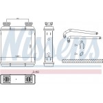 Nissens Εναλλάκτης θερμότητας, Θέρμανση Εσωτερικού Χώρου - 72072