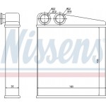 Nissens Εναλλάκτης θερμότητας, Θέρμανση Εσωτερικού Χώρου - 72206