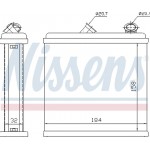 Nissens Εναλλάκτης θερμότητας, Θέρμανση Εσωτερικού Χώρου - 72635