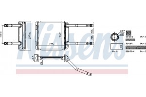 Nissens Εναλλάκτης θερμότητας, Θέρμανση Εσωτερικού Χώρου - 726531