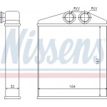 Nissens Εναλλάκτης θερμότητας, Θέρμανση Εσωτερικού Χώρου - 72661