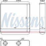 Nissens Εναλλάκτης θερμότητας, Θέρμανση Εσωτερικού Χώρου - 72663