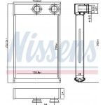 Nissens Εναλλάκτης θερμότητας, Θέρμανση Εσωτερικού Χώρου - 72669