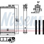 Nissens Εναλλάκτης θερμότητας, Θέρμανση Εσωτερικού Χώρου - 727210