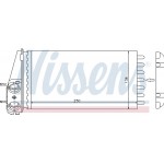 Nissens Εναλλάκτης θερμότητας, Θέρμανση Εσωτερικού Χώρου - 72945