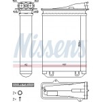 Nissens Εναλλάκτης θερμότητας, Θέρμανση Εσωτερικού Χώρου - 72954