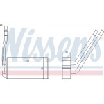 Nissens Εναλλάκτης θερμότητας, Θέρμανση Εσωτερικού Χώρου - 73000
