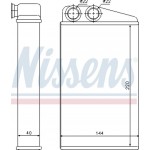 Nissens Εναλλάκτης θερμότητας, Θέρμανση Εσωτερικού Χώρου - 73249