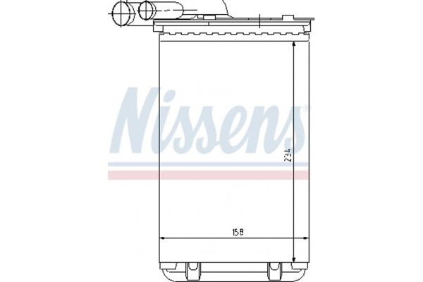 Nissens Εναλλάκτης θερμότητας, Θέρμανση Εσωτερικού Χώρου - 73252