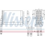 Nissens Εναλλάκτης θερμότητας, Θέρμανση Εσωτερικού Χώρου - 73258