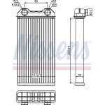 Nissens Εναλλάκτης θερμότητας, Θέρμανση Εσωτερικού Χώρου - 73331