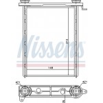 Nissens Εναλλάκτης θερμότητας, Θέρμανση Εσωτερικού Χώρου - 73343