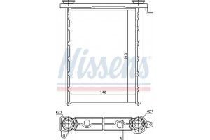 Nissens Εναλλάκτης θερμότητας, Θέρμανση Εσωτερικού Χώρου - 73343
