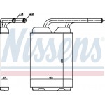 Nissens Εναλλάκτης θερμότητας, Θέρμανση Εσωτερικού Χώρου - 73349