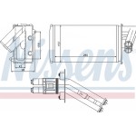Nissens Εναλλάκτης θερμότητας, Θέρμανση Εσωτερικού Χώρου - 73368