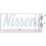 Nissens Εναλλάκτης θερμότητας, Θέρμανση Εσωτερικού Χώρου - 73629
