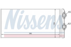 Nissens Εναλλάκτης θερμότητας, Θέρμανση Εσωτερικού Χώρου - 73629