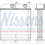 Nissens Εναλλάκτης θερμότητας, Θέρμανση Εσωτερικού Χώρου - 73644