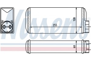 Nissens Εναλλάκτης θερμότητας, Θέρμανση Εσωτερικού Χώρου - 73650