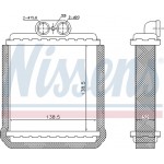 Nissens Εναλλάκτης θερμότητας, Θέρμανση Εσωτερικού Χώρου - 73751