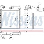 Nissens Εναλλάκτης θερμότητας, Θέρμανση Εσωτερικού Χώρου - 73943