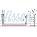 Nissens Εναλλάκτης θερμότητας, Θέρμανση Εσωτερικού Χώρου - 73965