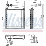 Nissens Εναλλάκτης θερμότητας, Θέρμανση Εσωτερικού Χώρου - 73979