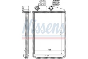 Nissens Εναλλάκτης θερμότητας, Θέρμανση Εσωτερικού Χώρου - 73989