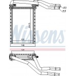 Nissens Εναλλάκτης θερμότητας, Θέρμανση Εσωτερικού Χώρου - 73991