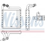 Nissens Εναλλάκτης θερμότητας, Θέρμανση Εσωτερικού Χώρου - 73994