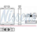 Nissens Εναλλάκτης θερμότητας, Θέρμανση Εσωτερικού Χώρου - 73997