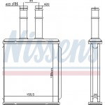 Nissens Εναλλάκτης θερμότητας, Θέρμανση Εσωτερικού Χώρου - 73999