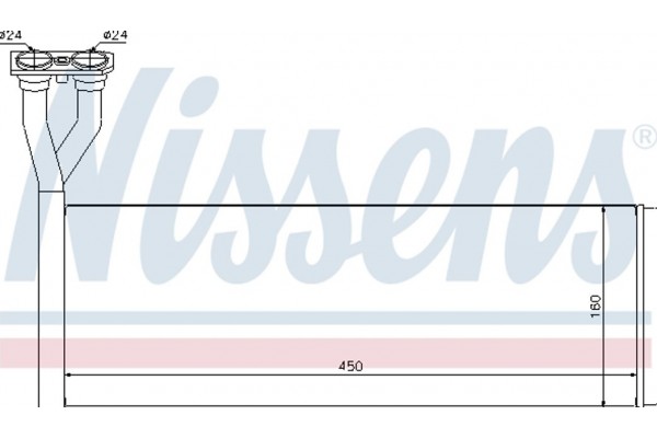 Nissens Εναλλάκτης θερμότητας, Θέρμανση Εσωτερικού Χώρου - 75005