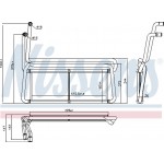 Nissens Εναλλάκτης θερμότητας, Θέρμανση Εσωτερικού Χώρου - 75007