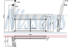 Nissens Εναλλάκτης θερμότητας, Θέρμανση Εσωτερικού Χώρου - 75007