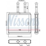 Nissens Εναλλάκτης θερμότητας, Θέρμανση Εσωτερικού Χώρου - 76504