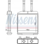 Nissens Εναλλάκτης θερμότητας, Θέρμανση Εσωτερικού Χώρου - 76506