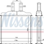 Nissens Εναλλάκτης θερμότητας, Θέρμανση Εσωτερικού Χώρου - 76509
