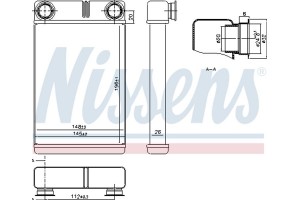 Nissens Εναλλάκτης θερμότητας, Θέρμανση Εσωτερικού Χώρου - 76515