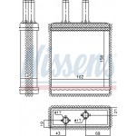 Nissens Εναλλάκτης θερμότητας, Θέρμανση Εσωτερικού Χώρου - 77505