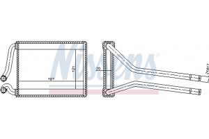 Nissens Εναλλάκτης θερμότητας, Θέρμανση Εσωτερικού Χώρου - 77537