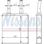 Nissens Εναλλάκτης θερμότητας, Θέρμανση Εσωτερικού Χώρου - 77604