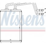Nissens Εναλλάκτης θερμότητας, Θέρμανση Εσωτερικού Χώρου - 77612