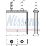 Nissens Εναλλάκτης θερμότητας, Θέρμανση Εσωτερικού Χώρου - 77613