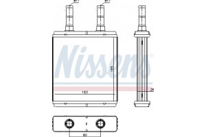 Nissens Εναλλάκτης θερμότητας, Θέρμανση Εσωτερικού Χώρου - 77613