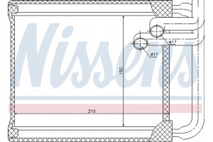 Nissens Εναλλάκτης θερμότητας, Θέρμανση Εσωτερικού Χώρου - 77632