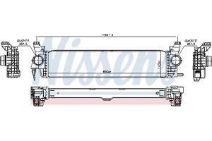 Nissens Ψυγείο Αέρα Υπερπλήρωσης - 96016